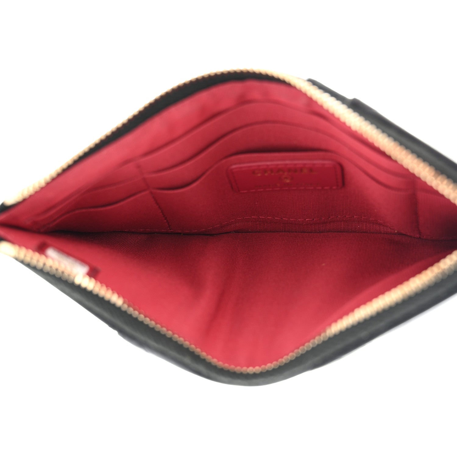 Chanel Shiny Goatskin Quilted Chanel 19 Phone and Card Holder Black 5 of 13