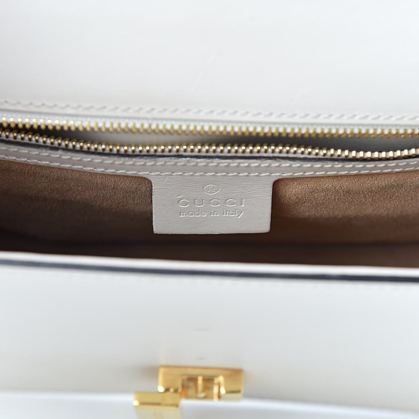 Calfskin Small Sylvie Shoulder Bag White