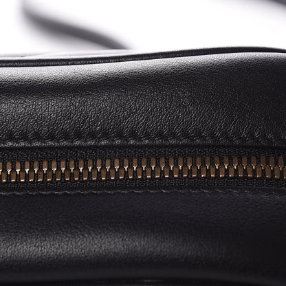 Gucci Calfskin Matelasse Small GG Marmont Chain Shoulder Bag Black 8 of 11