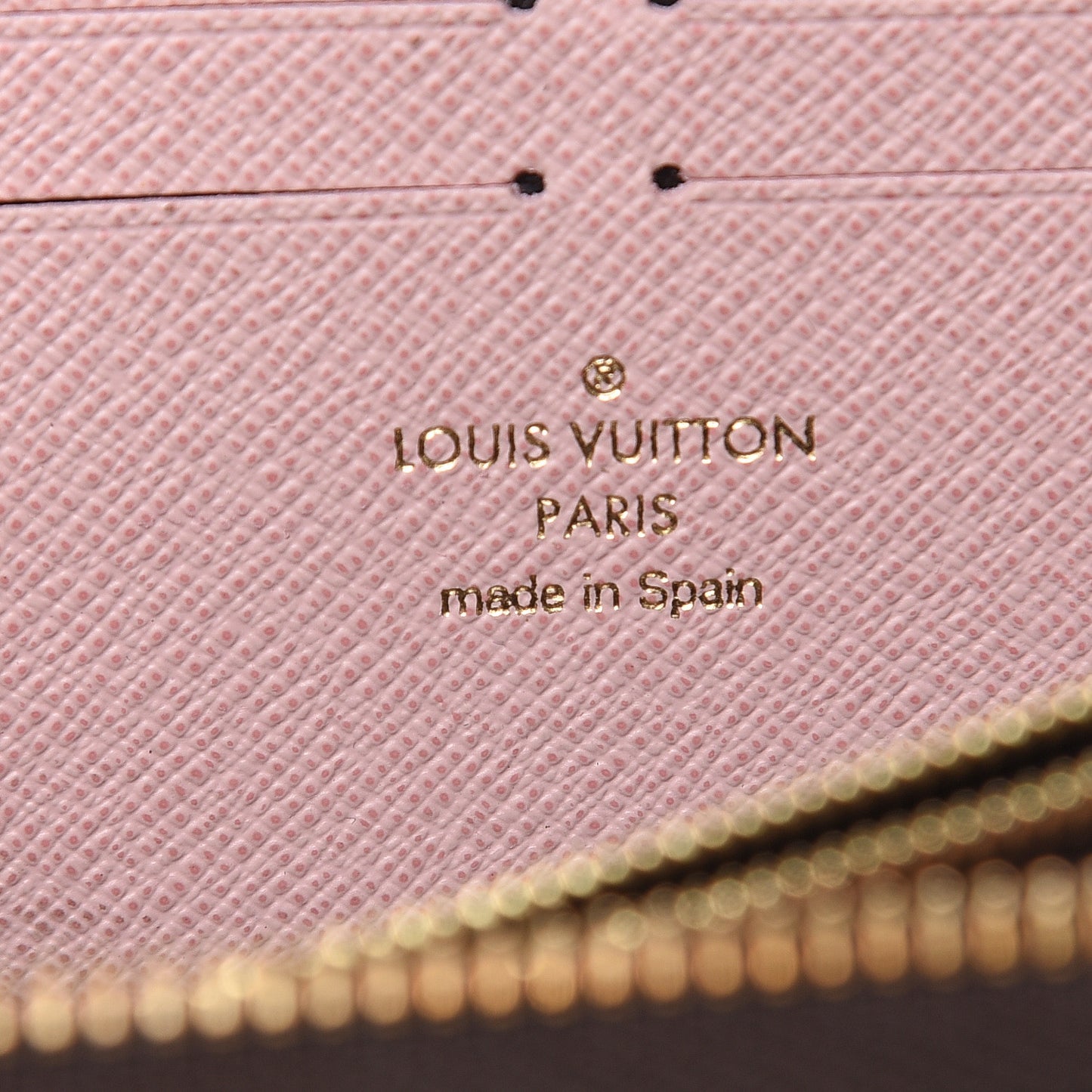 Monogram Clemence Wallet Rose Ballerine