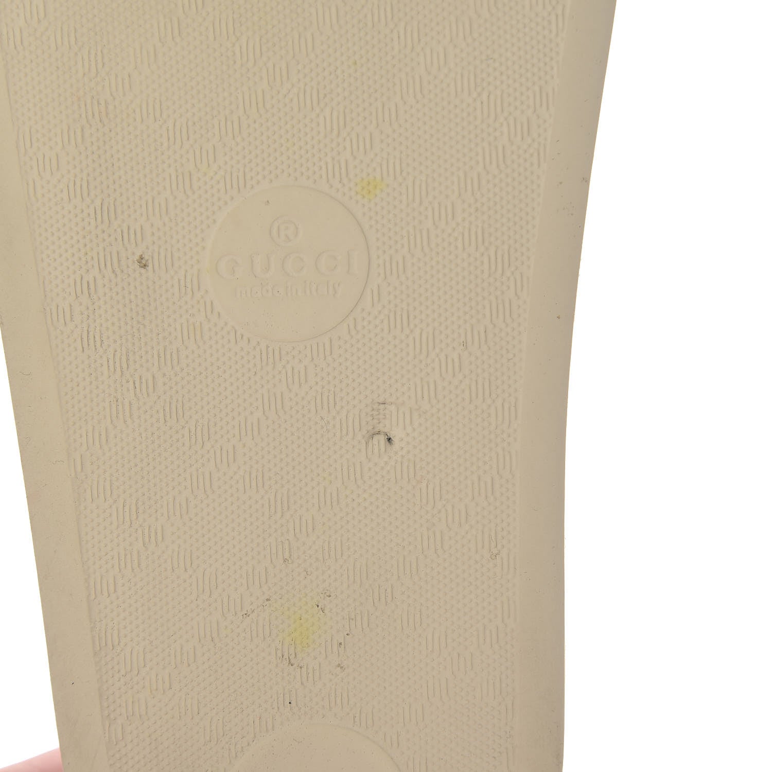 Gucci Rubber Womens Logo Slide Sandals 38 Off White 10 of 15