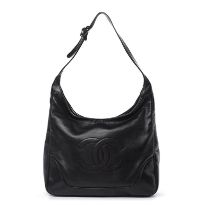 Chanel Calfskin CC Hobo Black 1 of 15