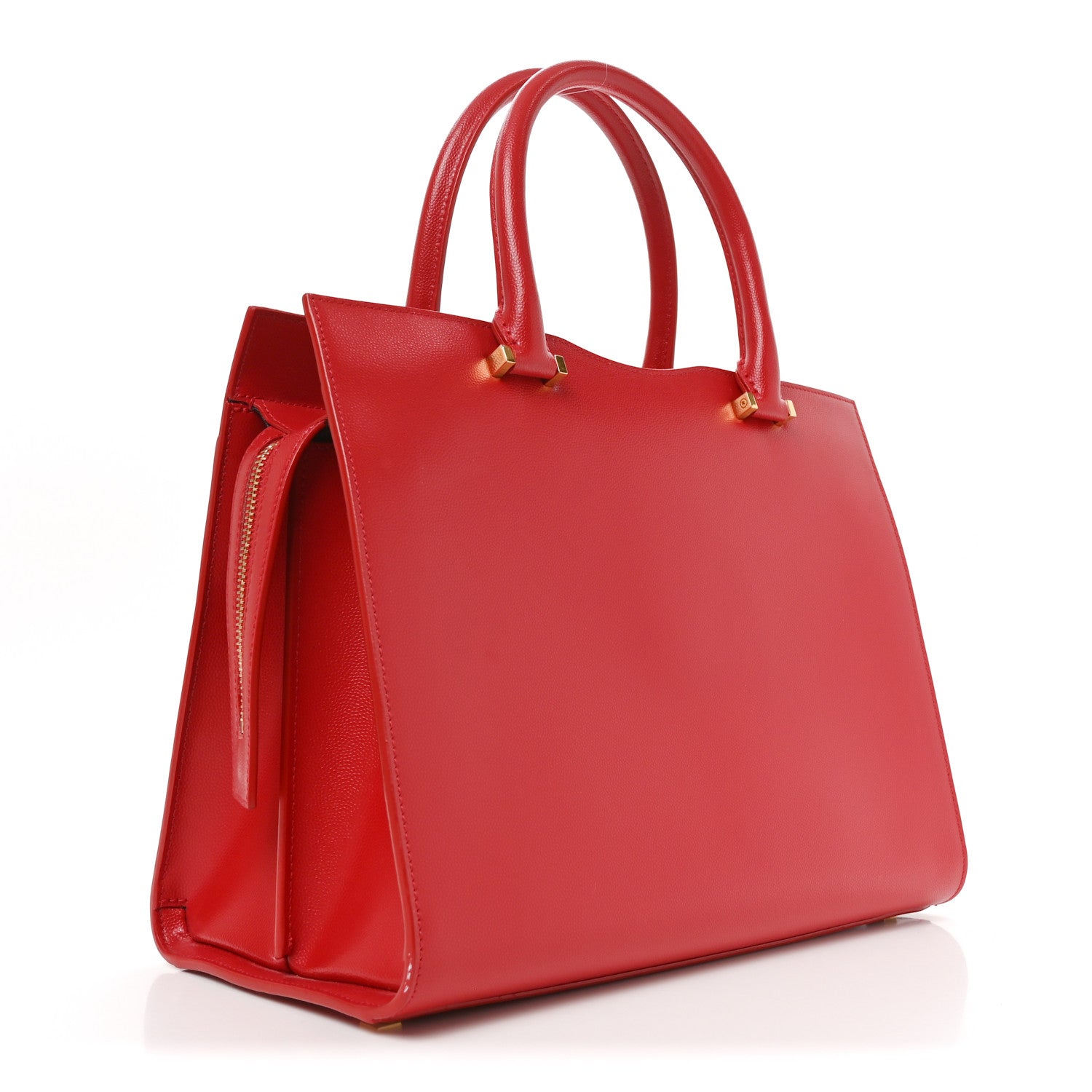 Saint Laurent Grain De Poudre Medium Uptown Tote Rouge Eros 3 of 10