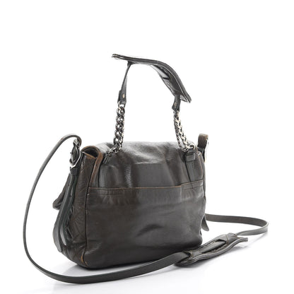 Jimmy Choo Goatskin Small Becka Biker Crossbody Bag Green 3 of 24