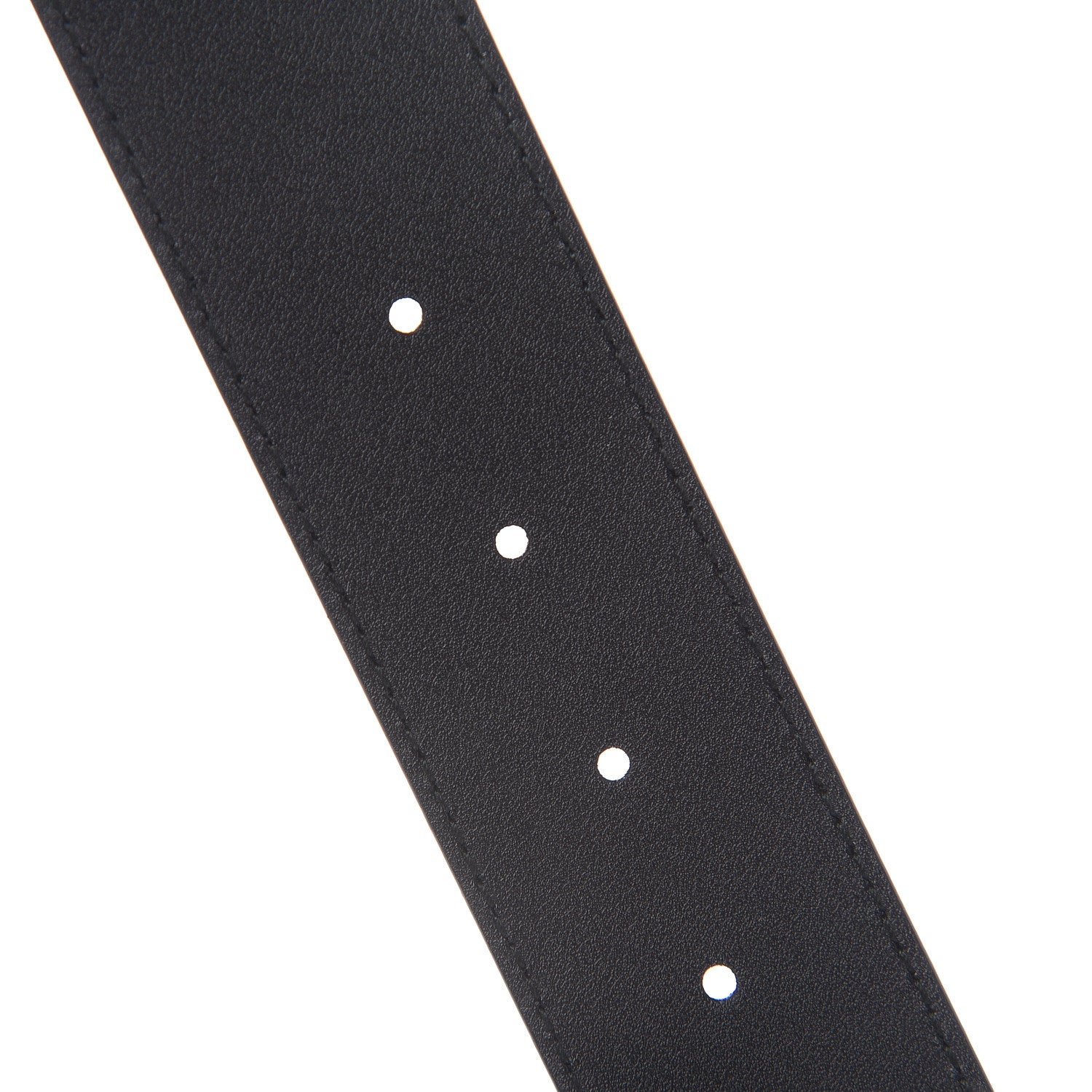 Gucci Textured Dollar Calfskin Nickel Double G 40mm Belt 85 34 Black 6 of 6