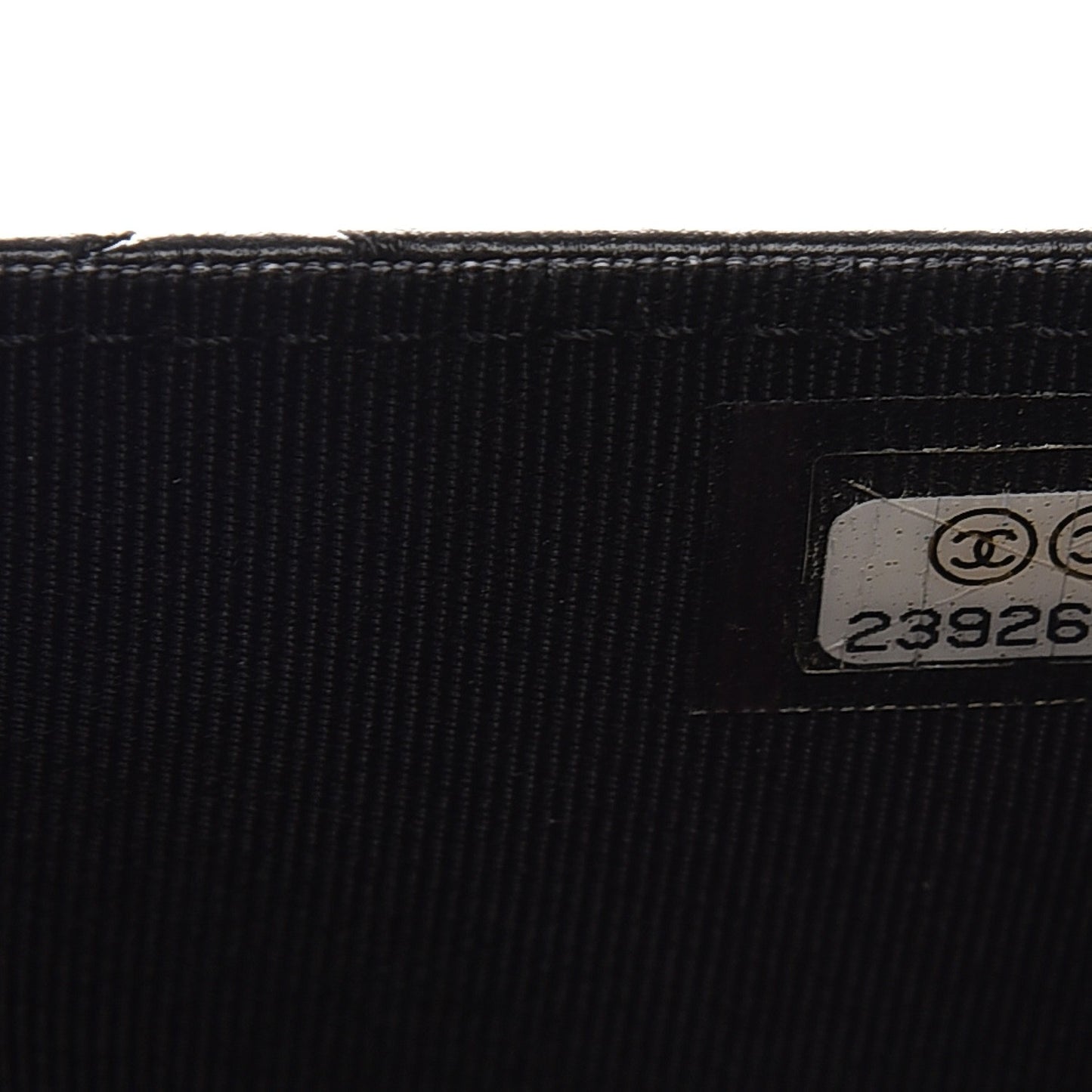Aged Calfskin Quilted Lucky Charms 2.55 Reissue Wallet On Chain WOC Black