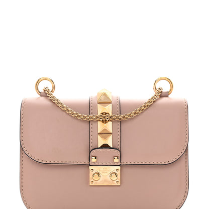Valentino Garavani Vitello Small Glam Lock Rockstud Flap Poudre 8 of 13