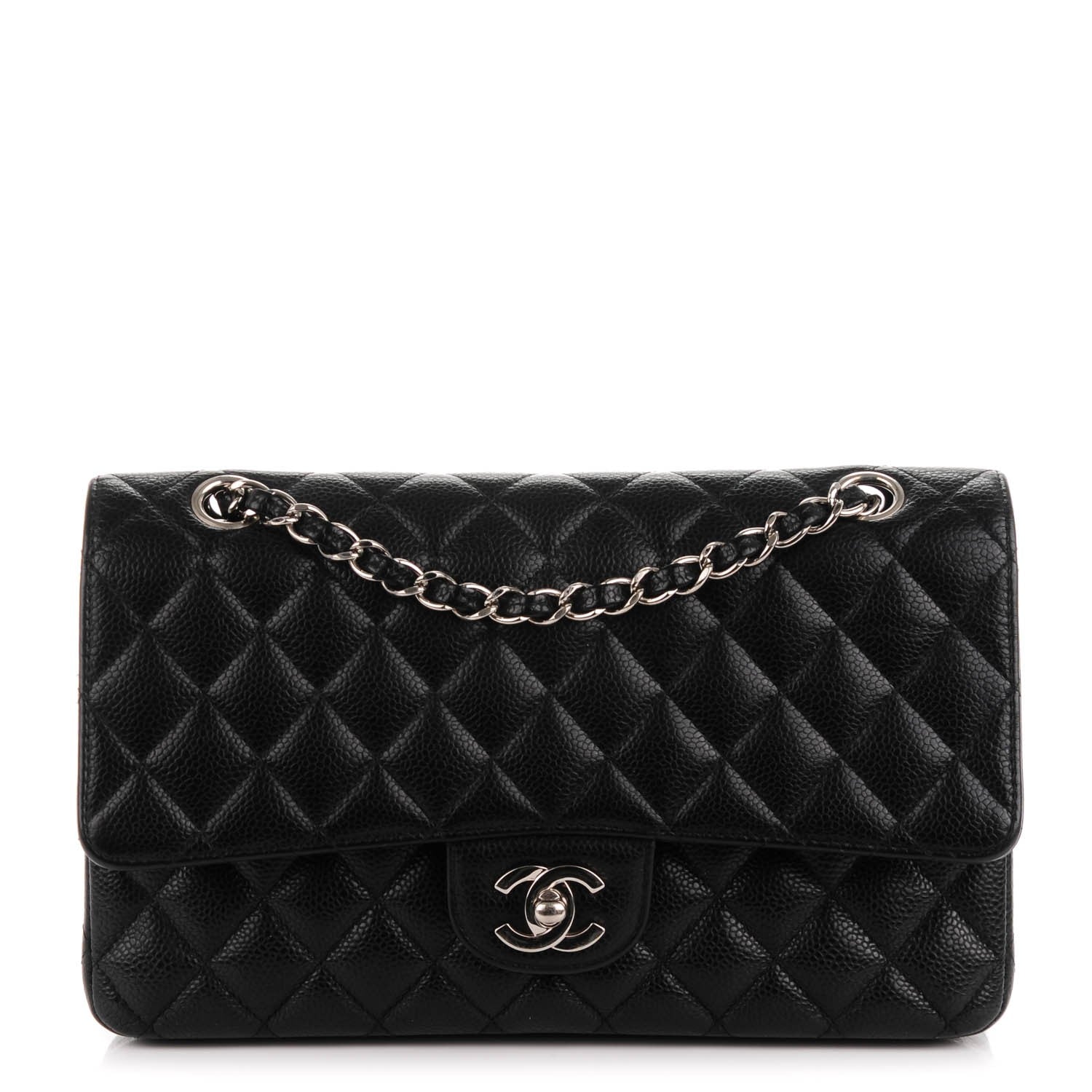 Chanel Caviar Quilted Medium Double Flap Black 1 of 8