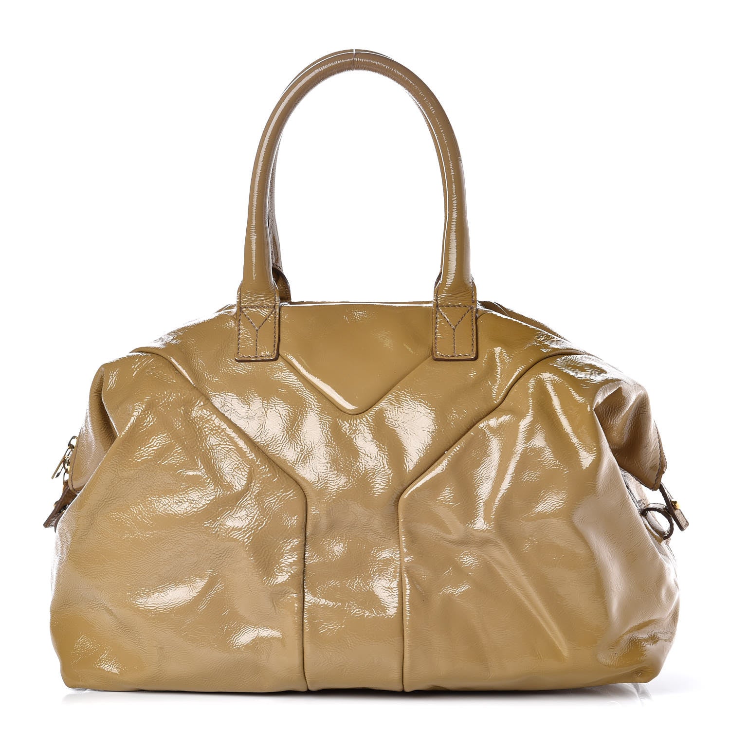 Saint Laurent Patent Medium Easy Y Bag Camel 1 of 15