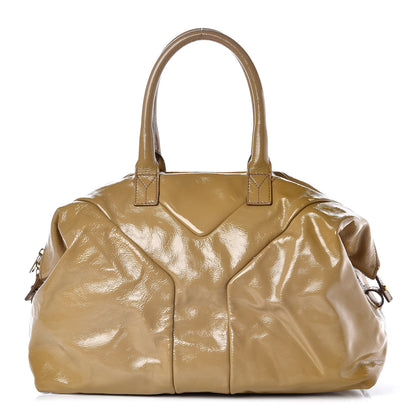 Saint Laurent Patent Medium Easy Y Bag Camel 1 of 15