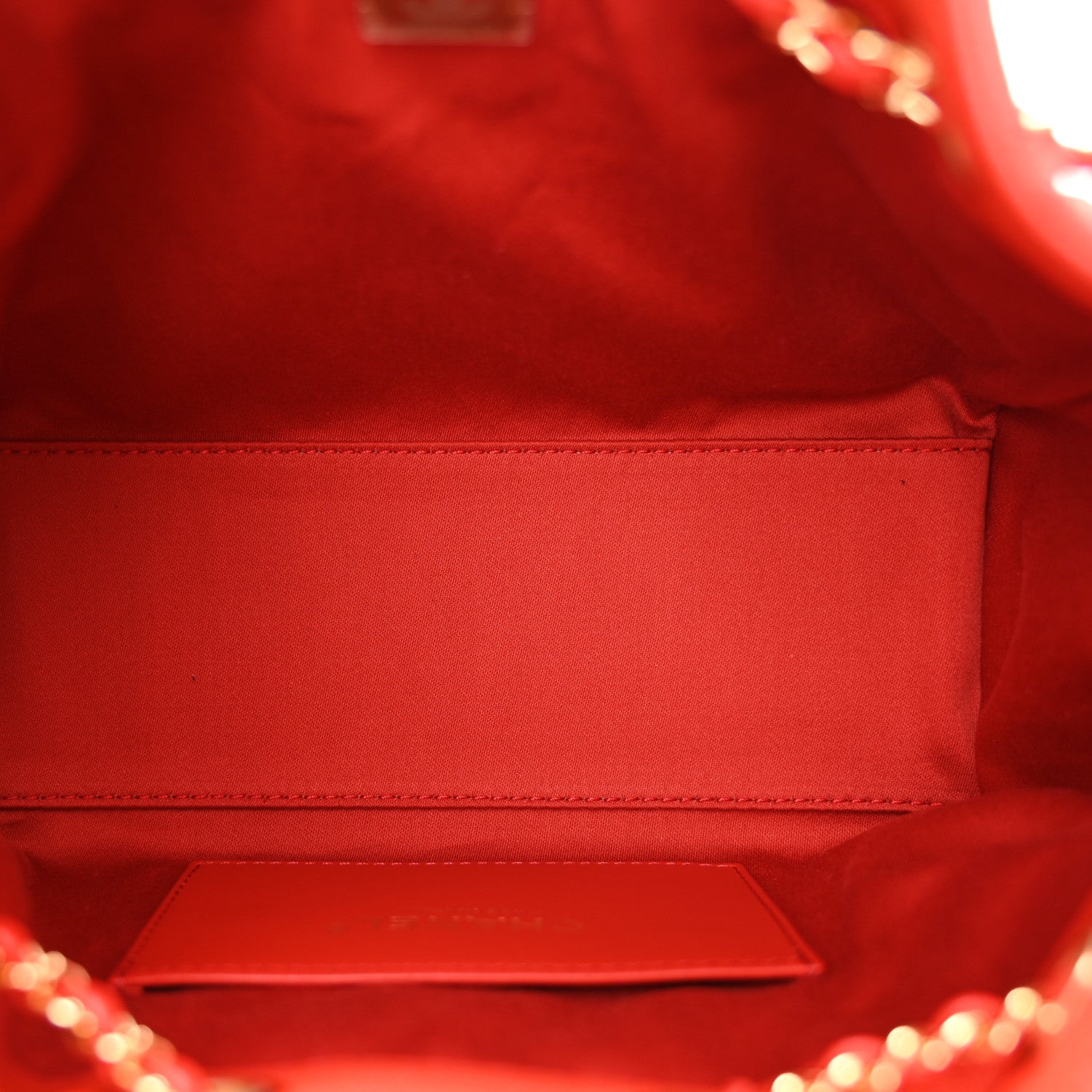 Chanel Caviar Quilted Mini Chanel 25 Handbag Red 5 of 11