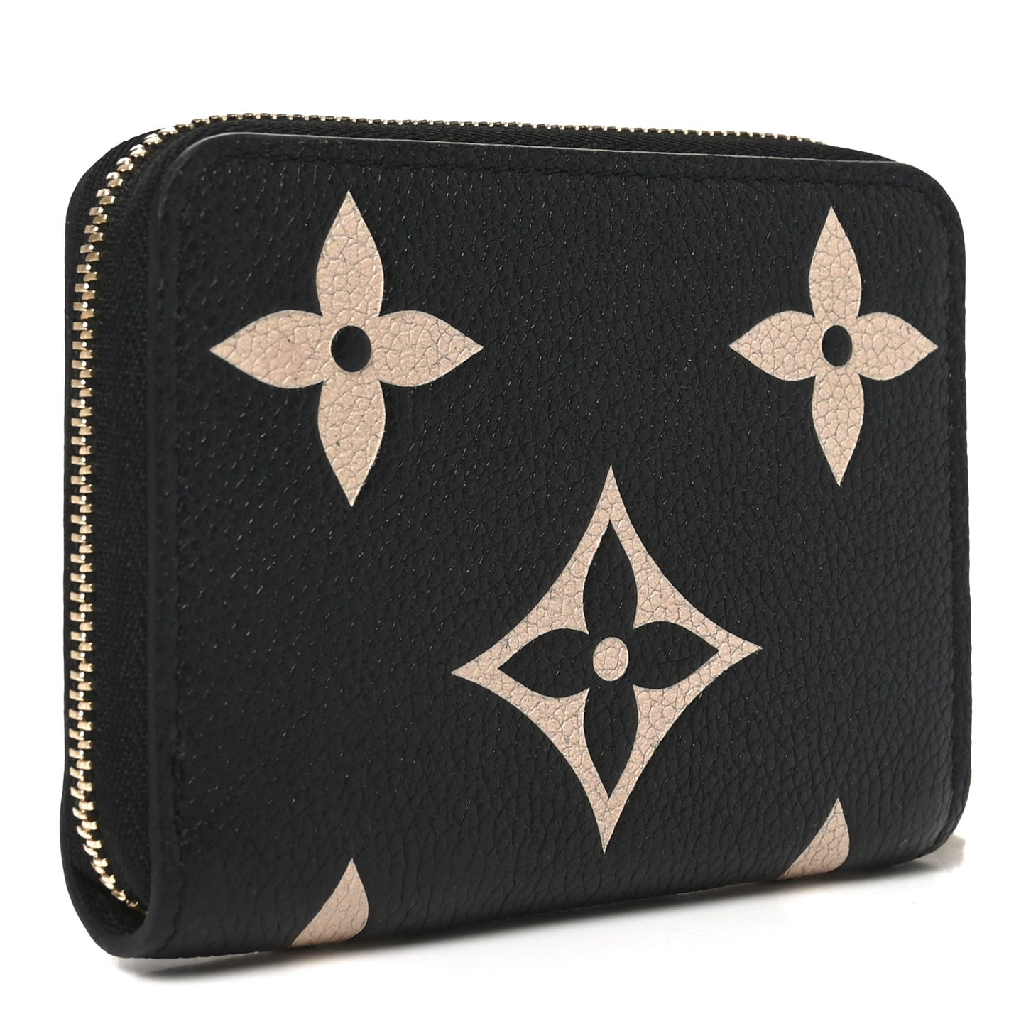 Empreinte Monogram Giant Zippy Coin Purse Black Beige
