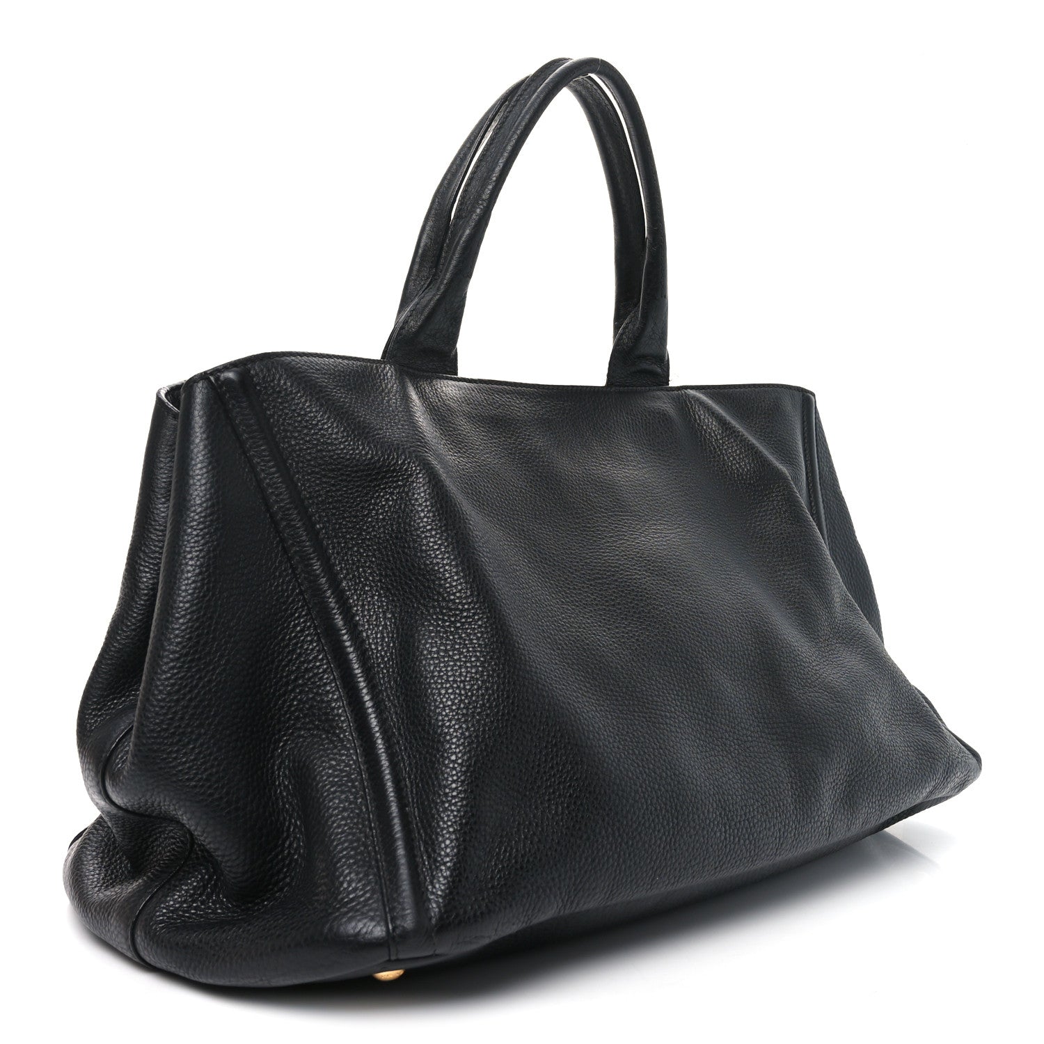 Prada Vitello Daino Tote Black 3 of 11