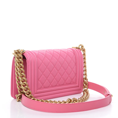 Chanel Calfskin Quilted Small Boy Flap Pink 3 of 10