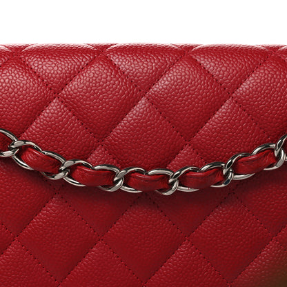 Chanel Caviar Quilted Maxi Single Flap Red 7 of 9