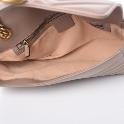 Gucci Calfskin Matelasse Small GG Marmont Shoulder Bag Porcelain Rose 5 of 7