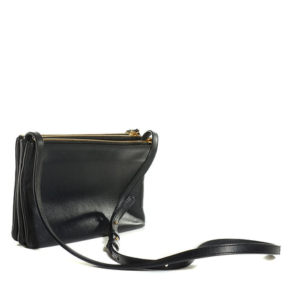 Celine Lambskin Small Trio Crossbody Bag Black 3 of 7