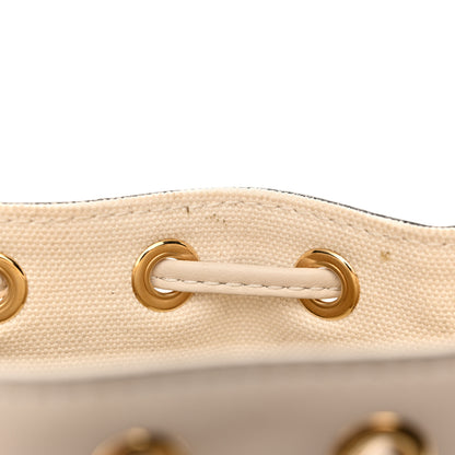 Fendi Canvas Vitello Grace F is Fendi FF Multicolor Embroidered Mini Mon Tresor Bucket Bag Grezzo Multicolor Latte 12 of 15