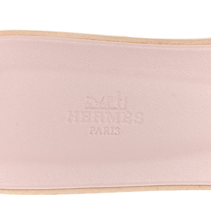 Hermes Epsom Oran Sandals 41 Rose Porcelaine 8 of 10
