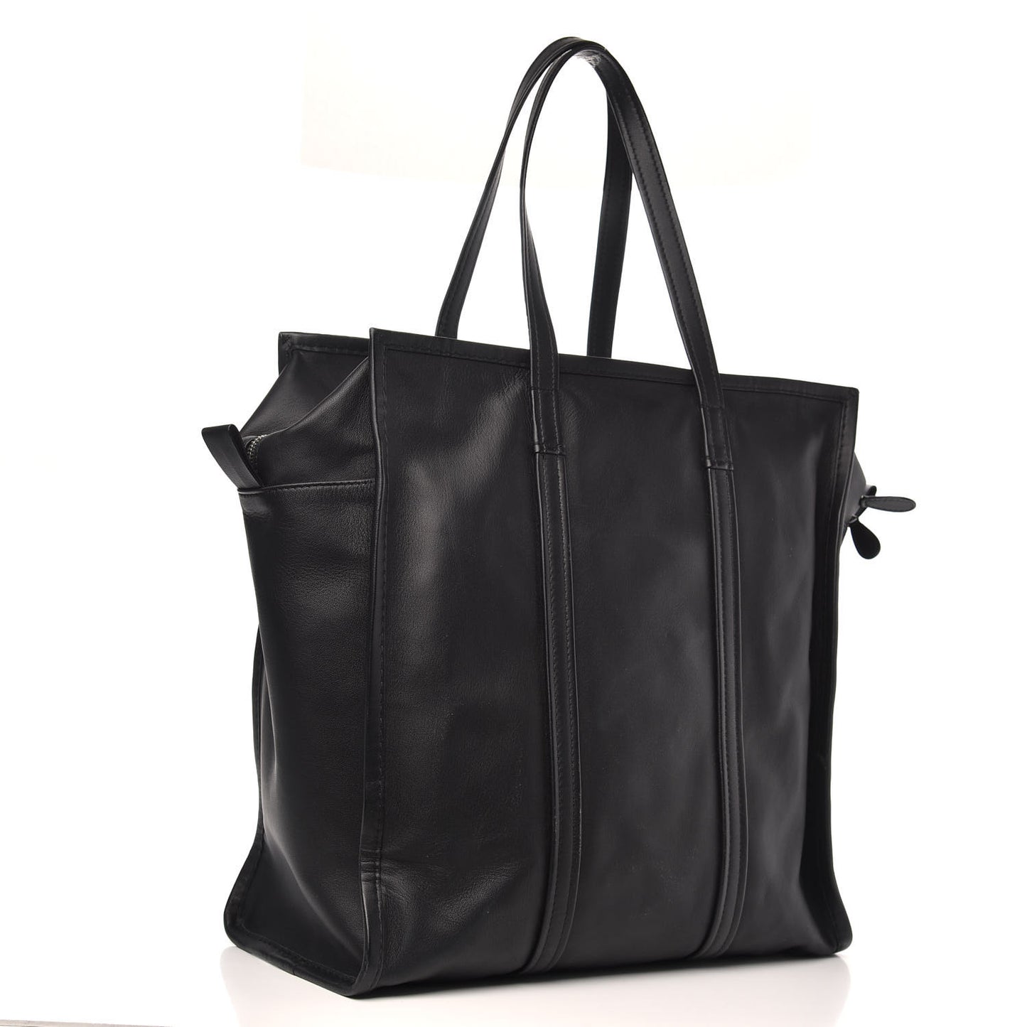 Agneau Medium Bazar Shopper Tote Black