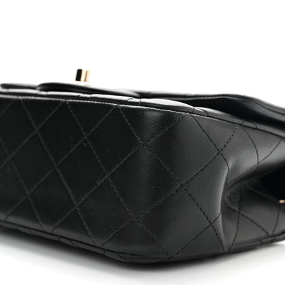 Chanel Lambskin Quilted Mini Top Handle Rectangular Flap Black 9 of 11