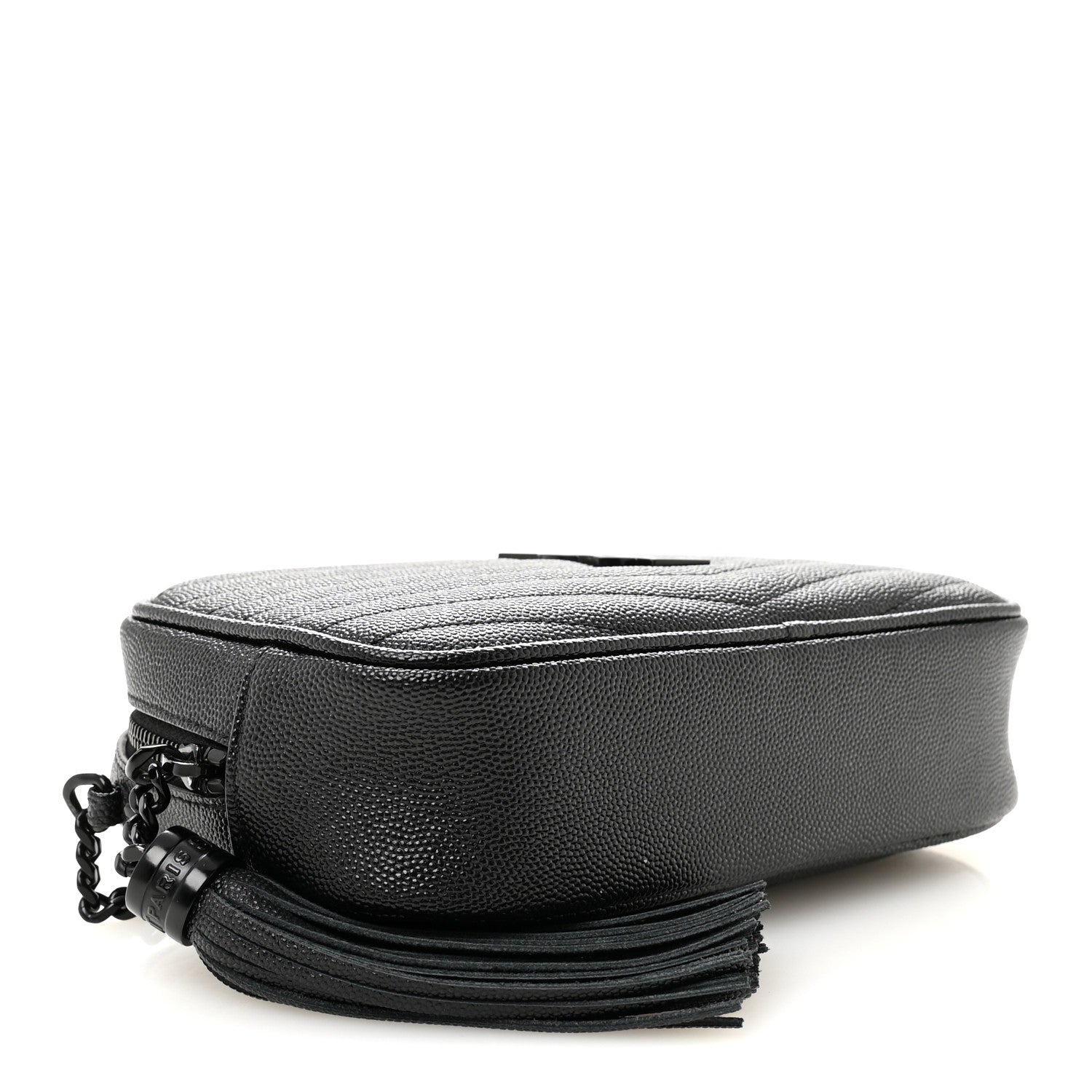 Saint Laurent Grain De Poudre Matelasse Monochrome Monogram Mini Lou Camera Bag Black 4 of 10