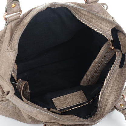 Balenciaga Agneau Giant 12 Rose Gold Hardware City Gris Poivre 4 of 6