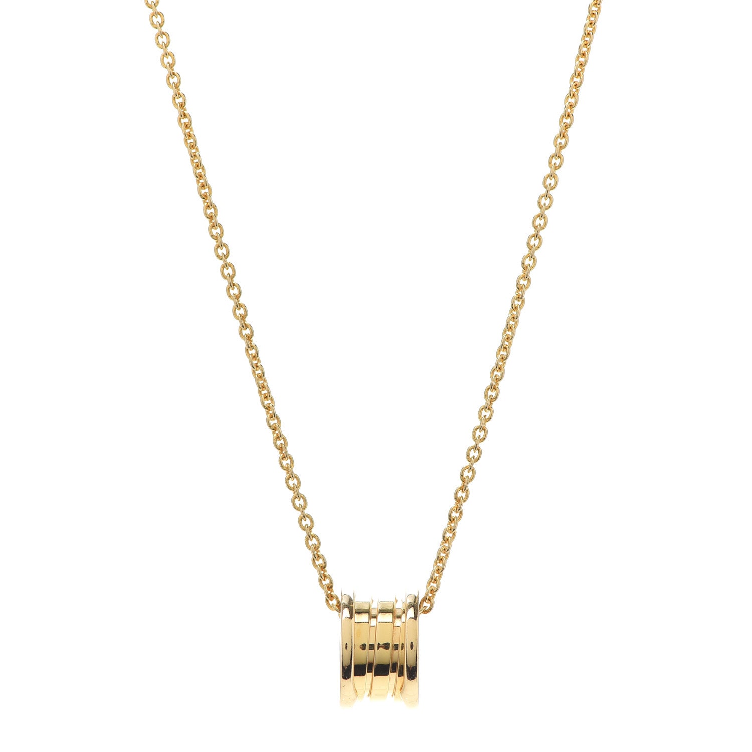 Bulgari 18K Yellow Gold B.Zero1 Pendant Necklace 1 of 5