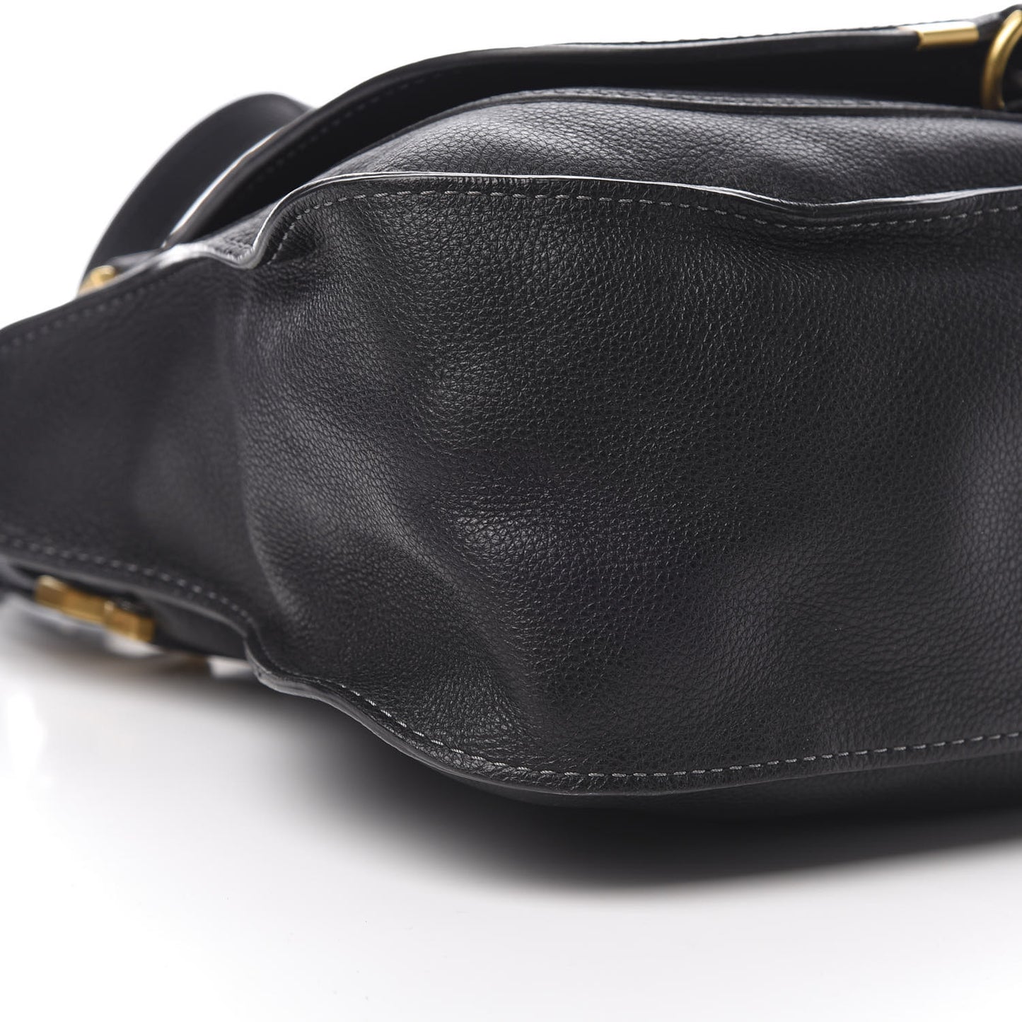 Calfskin Medium Marcie Satchel Black