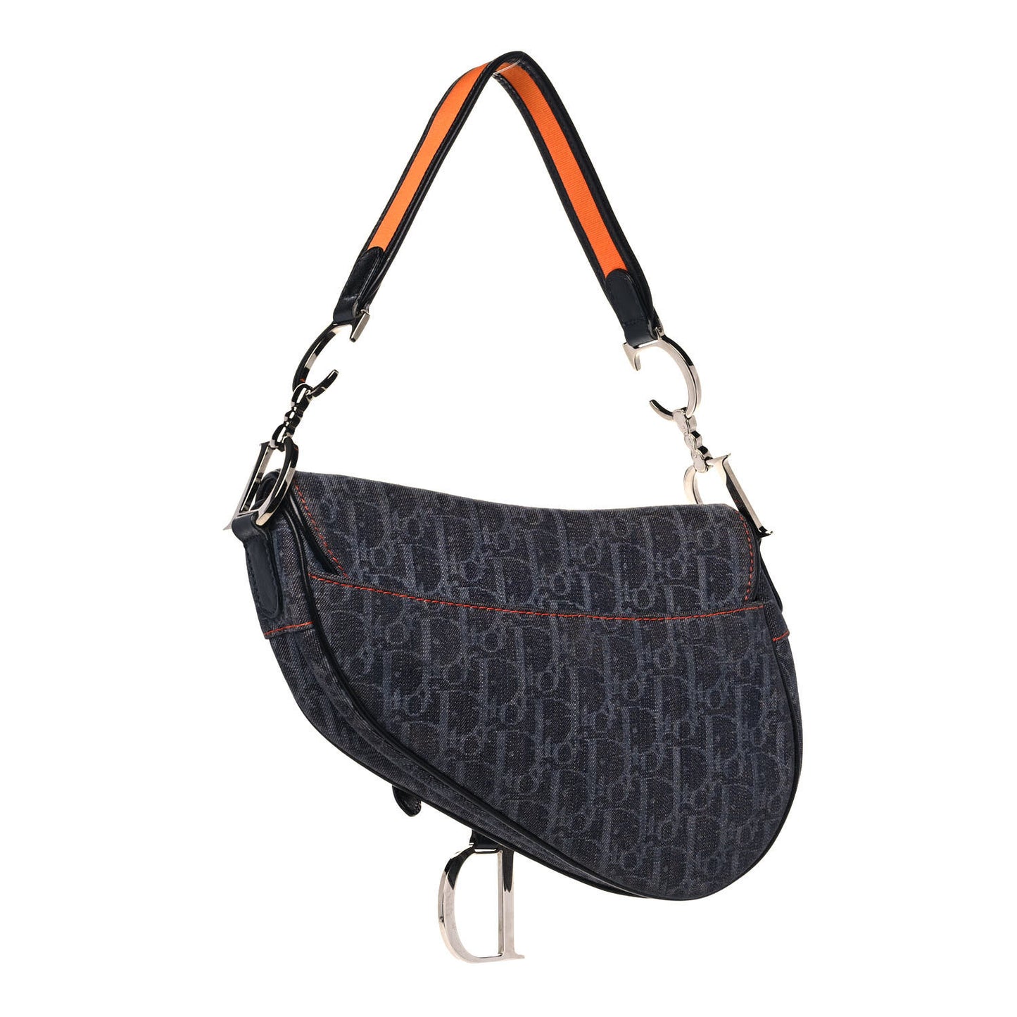 Denim Monogram Flight Saddle Bag