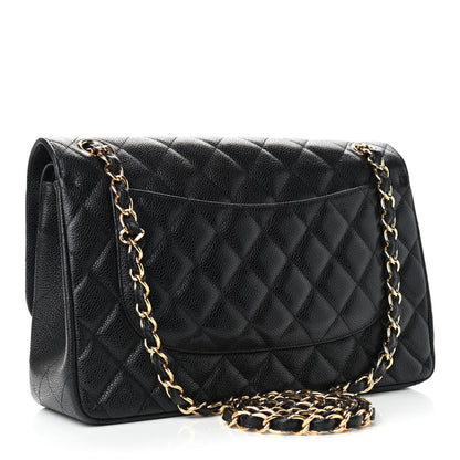 Chanel Caviar Quilted Jumbo Double Flap Black 4 of 15