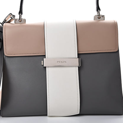 Prada City Calf Ribbon Shoulder Bag Cammeo Bianco Marmo 7 of 12