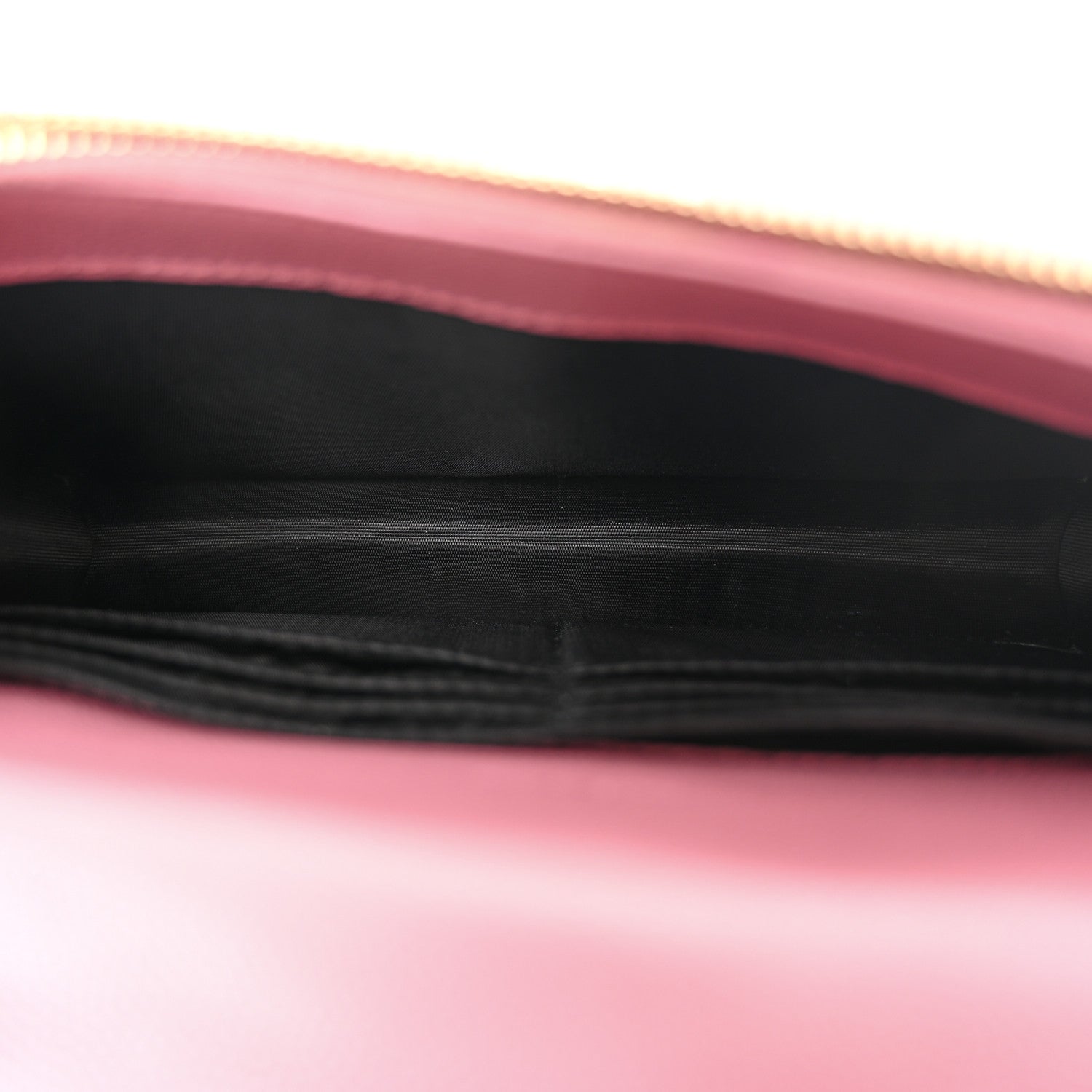 Saint Laurent Grain De Poudre Matelasse Chevron Monogram Envelope Chain Wallet Dark Rose 5 of 10
