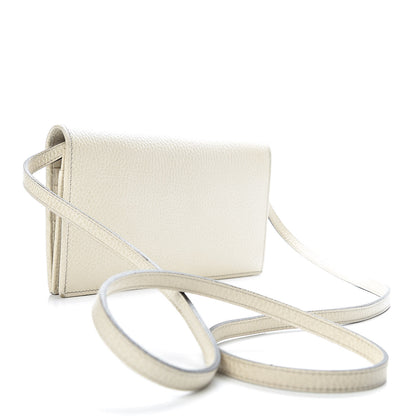 Gucci Dollar Calfskin Mini Swing Wallet Bag Mystic White 3 of 10