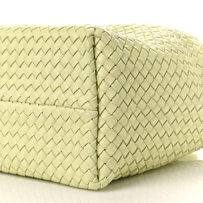 Bottega Veneta Lambskin Intreccio Medium Cabat Lemon Washed 9 of 9