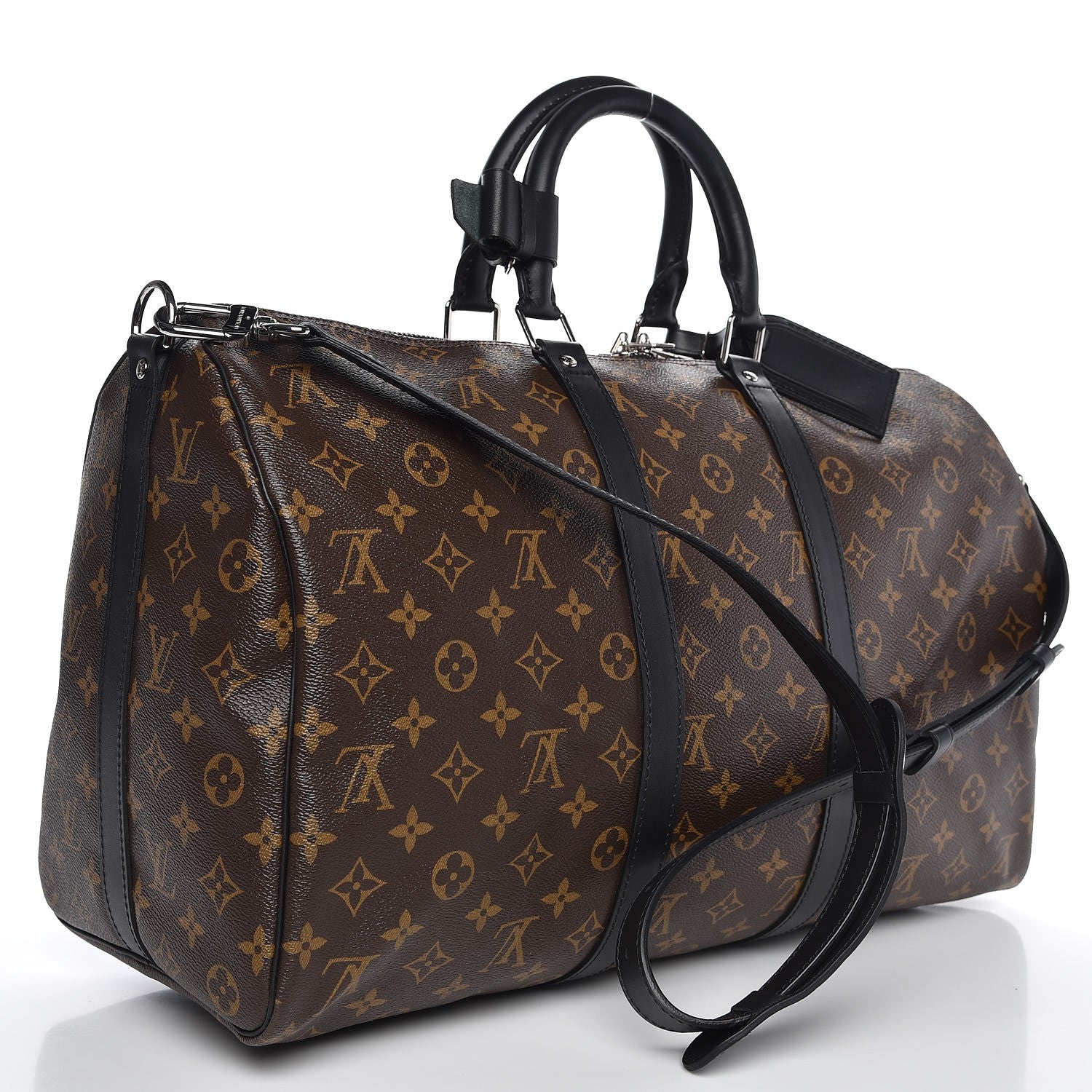 Louis Vuitton Monogram Macassar Keepall Bandouliere 45 3 of 8