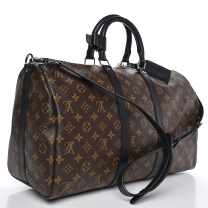 Louis Vuitton Monogram Macassar Keepall Bandouliere 45 3 of 8