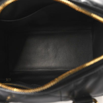 Christian Dior Calfskin Macrocannage Groove 25 Bag Black 5 of 9