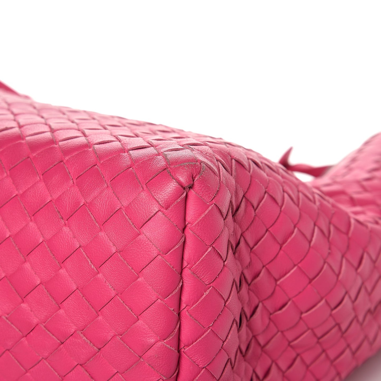 Nappa Intrecciato Medium Garda Bag Rosa Shock
