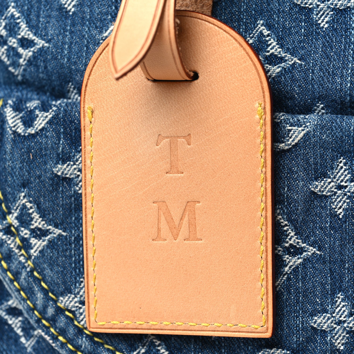 Louis Vuitton Monogram Denim Sac Plat Blue 10 of 11