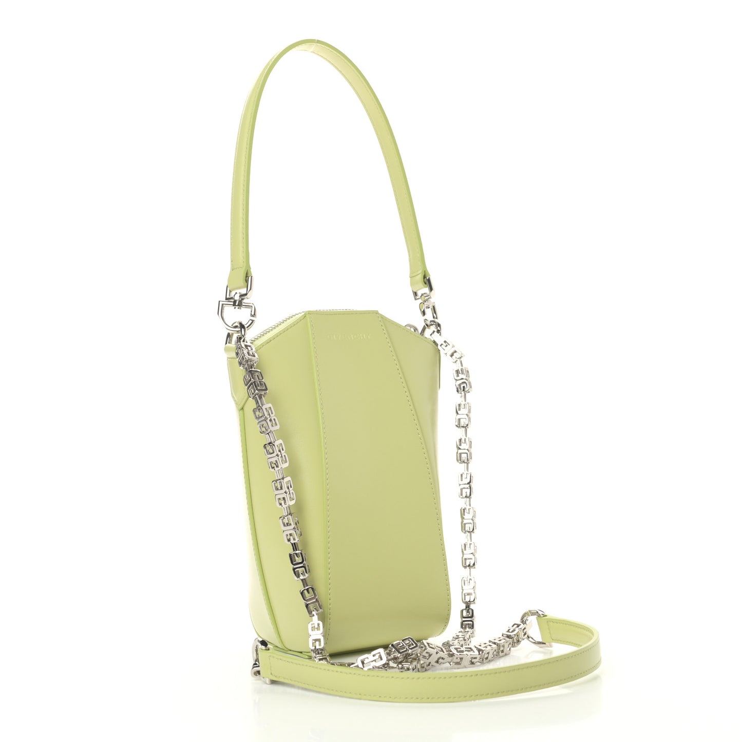 Box Calfskin Mini Vertical Antigona Green