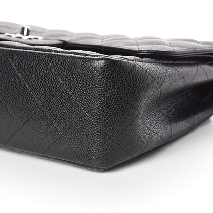 Chanel Caviar Quilted Jumbo Double Flap Black 9 of 15