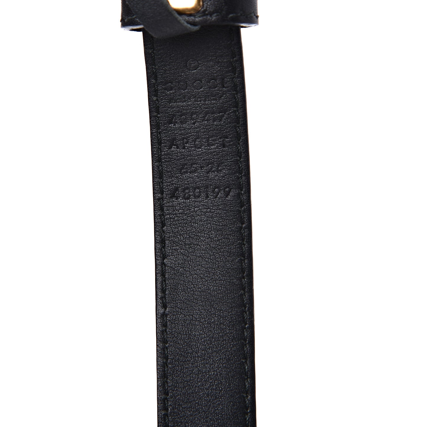 Calfskin Double G 20mm Belt 65 26 Black