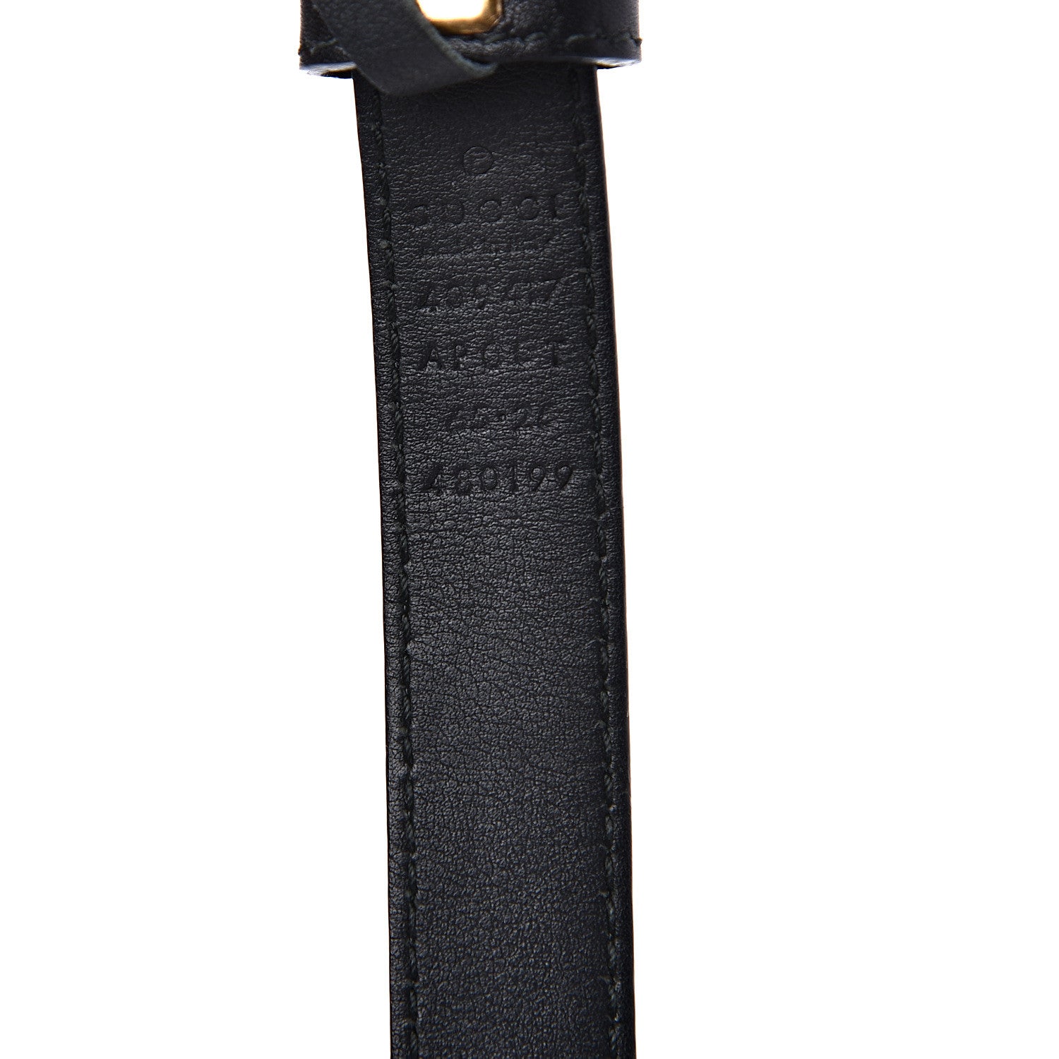 Gucci Calfskin Double G 20mm Belt 65 26 Black 4 of 4