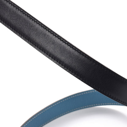Hermes Box Togo 24mm Mini Constance H Belt Indigo Blue Jean 7 of 11
