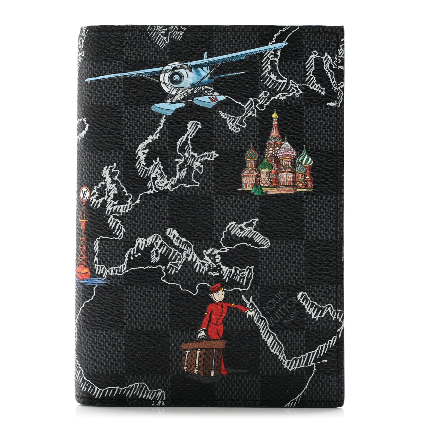 Damier Graphite Map Passport Cover