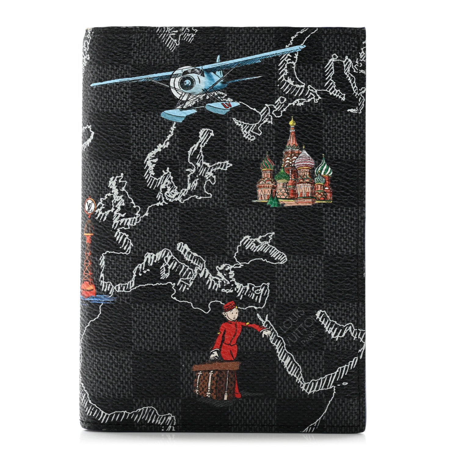Louis Vuitton Damier Graphite Map Passport Cover 1 of 8