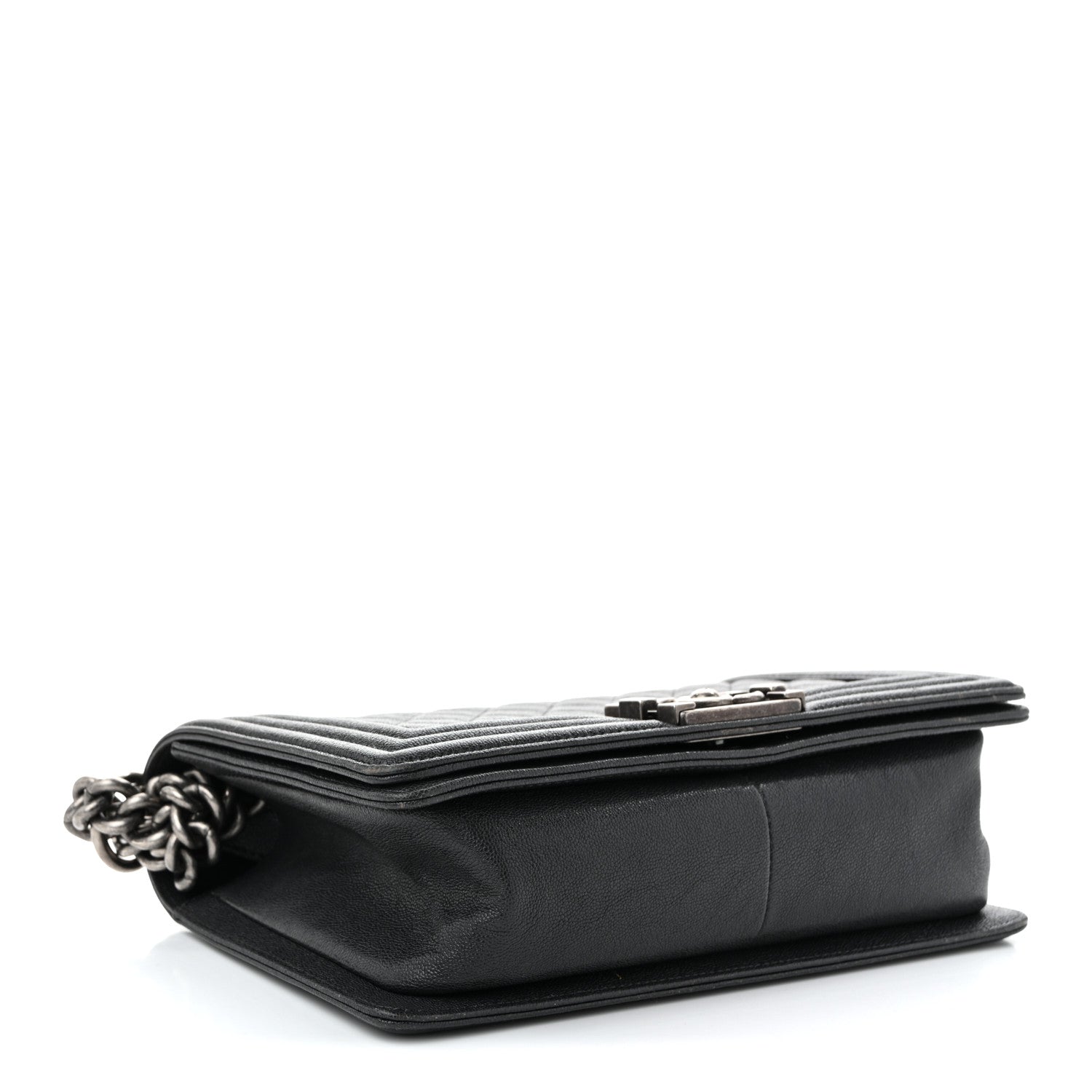 Chanel Caviar Quilted Medium Boy Flap Dark Grey 4 of 11