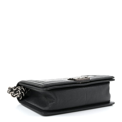 Chanel Caviar Quilted Medium Boy Flap Dark Grey 4 of 11