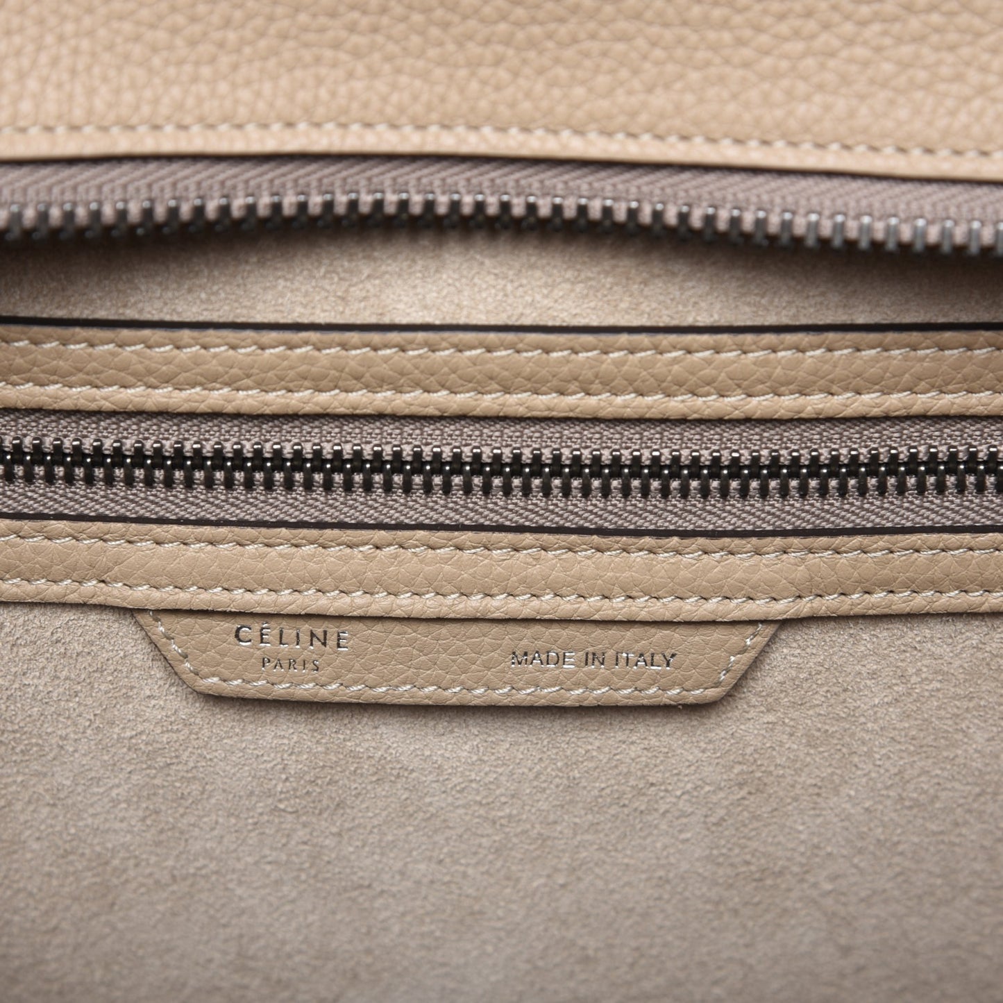 Drummed Calfskin Mini Luggage Dune